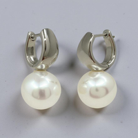 Broome Pearl Rounded Huggie Earrings