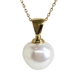 Cultured Broome Strawberry Pearl 9ct Pendant