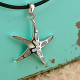 Mother of Pearl Silver 925 Starfish Pendant