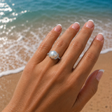 Broome Pearl 18ct White Gold Diamond Ring
