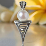 Roebuck Bay Staircase to the Moon Freshwater Pearl Silver Pendant
