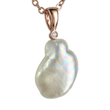 Broome Keshi Rose Gold Diamond Pendant