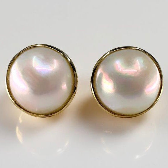 Broome Mabe Pearl 9ct Earrings