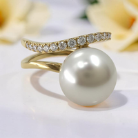 Broome Pearl 18ct Gold Diamond Ring