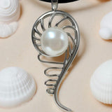 Mangrove Staircase to the Moon Pearl Silver Pendant