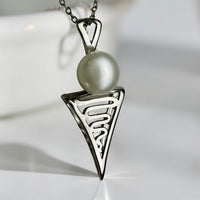 Roebuck Bay Staircase to the Moon Freshwater Pearl Silver Pendant