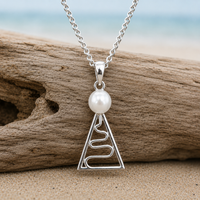 Cultured Freshwater Pearl Staircase Pendant