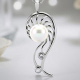 Freshwater Pearl Mangrove Cubic Zirconia Silver 925 Pendant