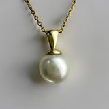 Cultured Broome Pearl 9ct Solid Gold Pendant