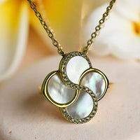 Frangipani Mother of Pearl Necklace