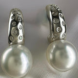 Broome Pearl Sterling Silver Cubic Zirconia Earrings