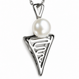 Roebuck Bay Staircase to the Moon Freshwater Pearl Silver Pendant