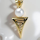 Broome Pearl  Roebuck Bay Staircase Pendant 9ct Gold