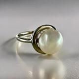 Cultured Freshwater Solitaire Pearl Ring