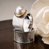 Broome Pearl Sterling Silver Ocean Ring