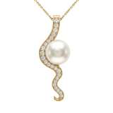 Broome Pearl and Diamonds Mitchell Falls Pendant 18ct Gold