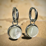 Mother of Pearl Huggie Earrings
