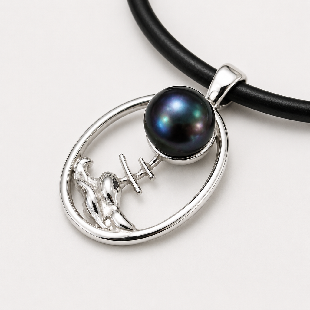 Pearl Pendant Town Beach Staircase to the Moon