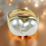 Spectacular Broome Keshi 9ct Gold Ring
