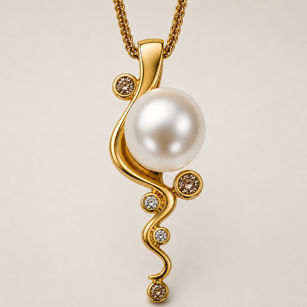 18ct Gold Mitchell Falls and Kimberley Diamond Pendant