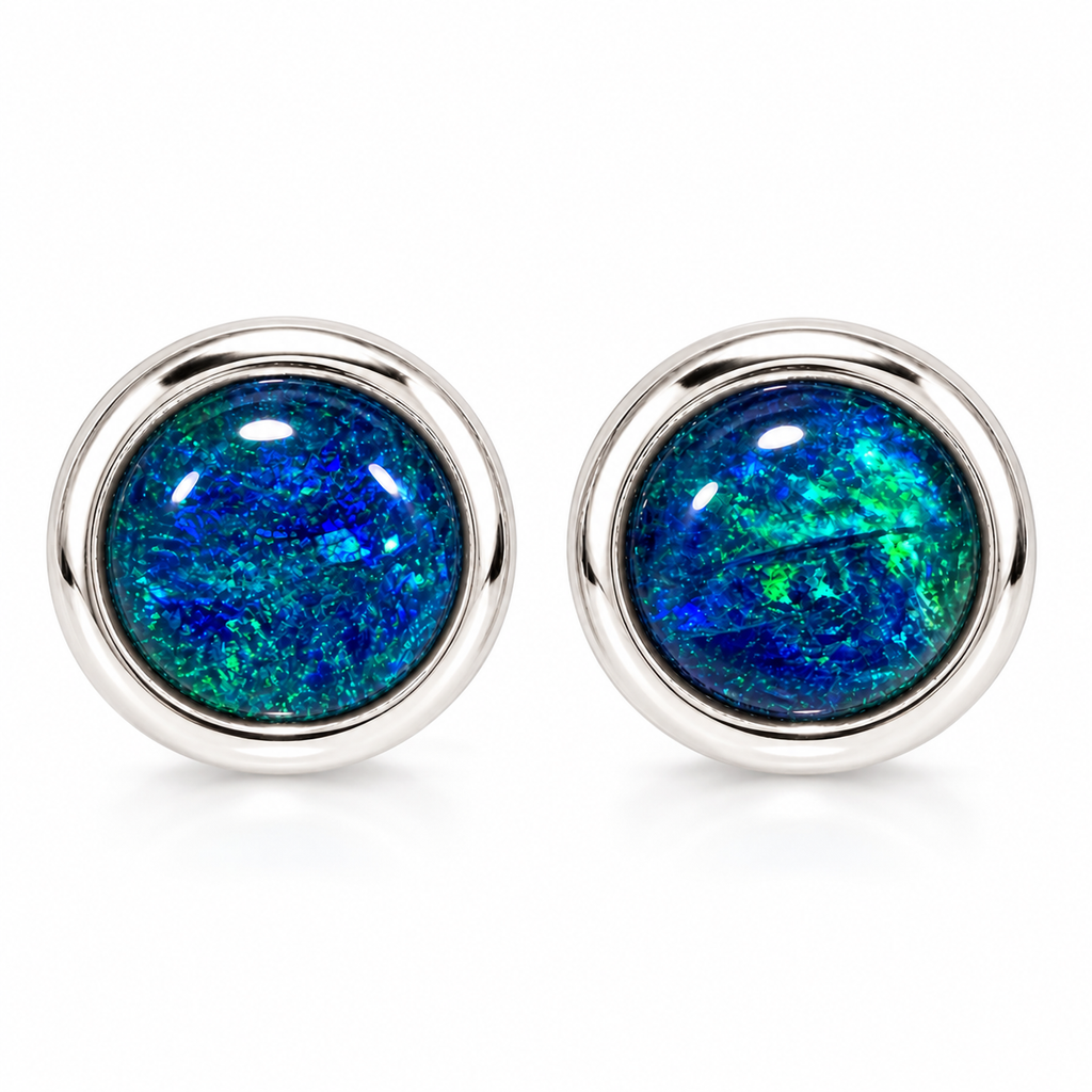 Australian Opal Colours of Broome Stud Earrings