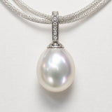 Cultured Broome Pearl 18ct White Gold Diamond Enhancer