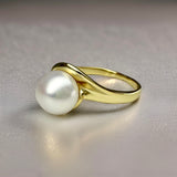 Freshwater Pearl Split Swirl Ring