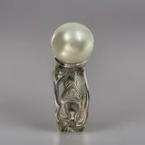 Cultured Freshwater Pearl Luna Tide Silver Ring