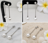 Broome Keshi Pearl 9ct Gold Hook Earrings