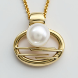 Broome Pearl Horizontal Falls Staircase Gold Pendant