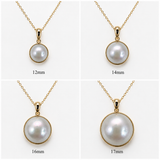 Broome Mabe Blister Pearl 9ct Gold Pendant