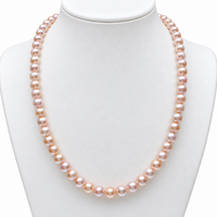 Cultured Freshwater Pink Pearl Strand with Fancy Clasp