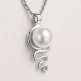 Pearl Pendant Cable Beach Staircase to the Moon Sterling Silver