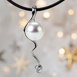 Freshwater Pearl Mitchell Falls Zirconia Silver 925 Pendant