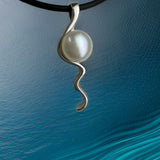 Mitchell Falls Staircase to the Moon Pearl Silver Pendant