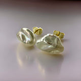 Cultured Freshwater Keshi Stud Earrings >> Ready for Xmas!