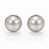 Mabe Pearl Sterling Silver 925 Earrings