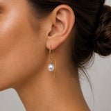 9ct Gold Broome Pearl Earrings Cynthia Hooks
