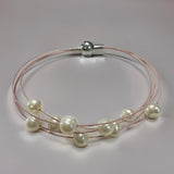 Cultured Freshwater Pearl Multi Strand Fine Bracelet