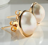 Broome Mabe Pearl 9ct Earrings