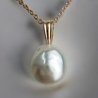 Broome Baroque Pearl Rose Gold Pendant