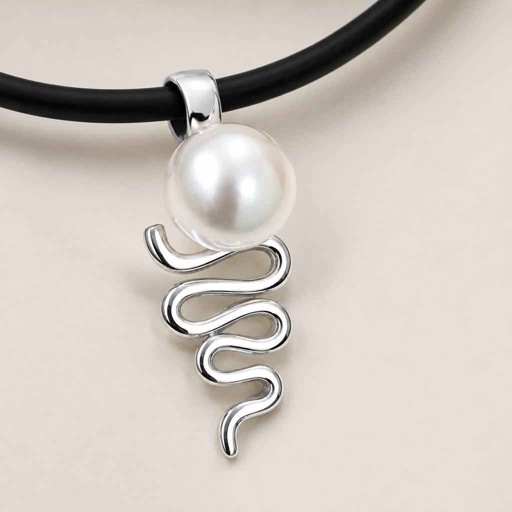 Monsoonal Staircase To The Moon Silver Pendant