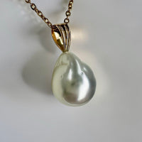 Broome Baroque Pearl Rose Gold Pendant