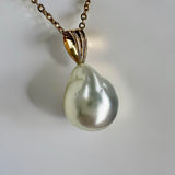 Broome Baroque Pearl Rose Gold Pendant