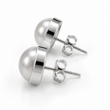 Mabe Pearl Sterling Silver 925 Earrings