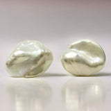 Cultured Freshwater Keshi Stud Earrings >> Ready for Xmas!