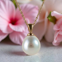 Broome Oval Drop 9ct Rose Gold Pendant