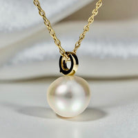 Cultured Broome Pearl 18ct Enhancer Clip Pendant
