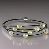 Cultured Freshwater Pearl Multi Strand Fine Bracelet