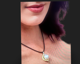 Stunning Broome Pearl White Gold Diamond Leaf Pendant. >> Amazing Weekly Deal!